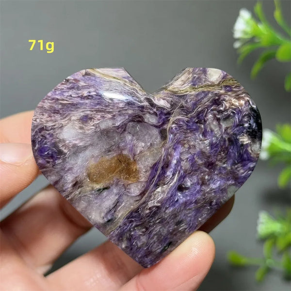 Purple Noble Crystal Heart-ToShay.org