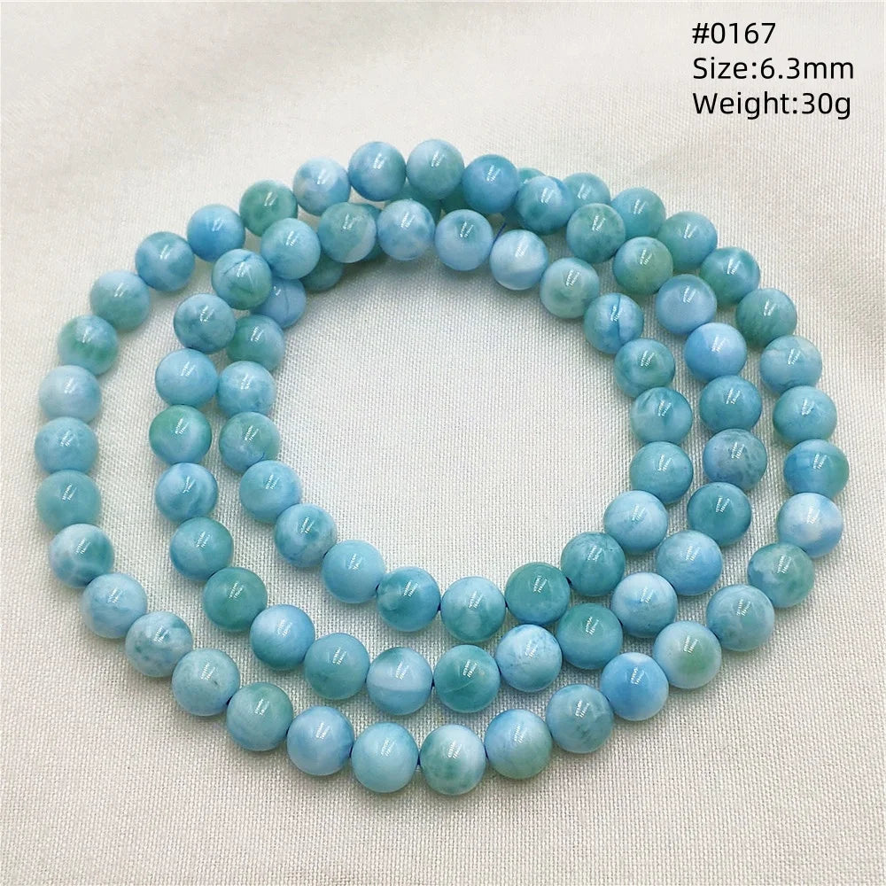Blue Larimar Wrap Bracelet-ToShay.org