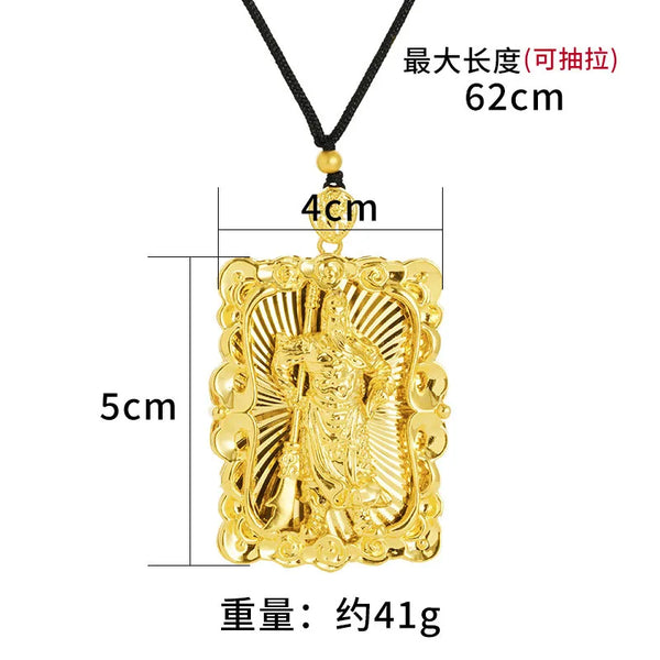 Gold GuanYu Necklace-ToShay.org