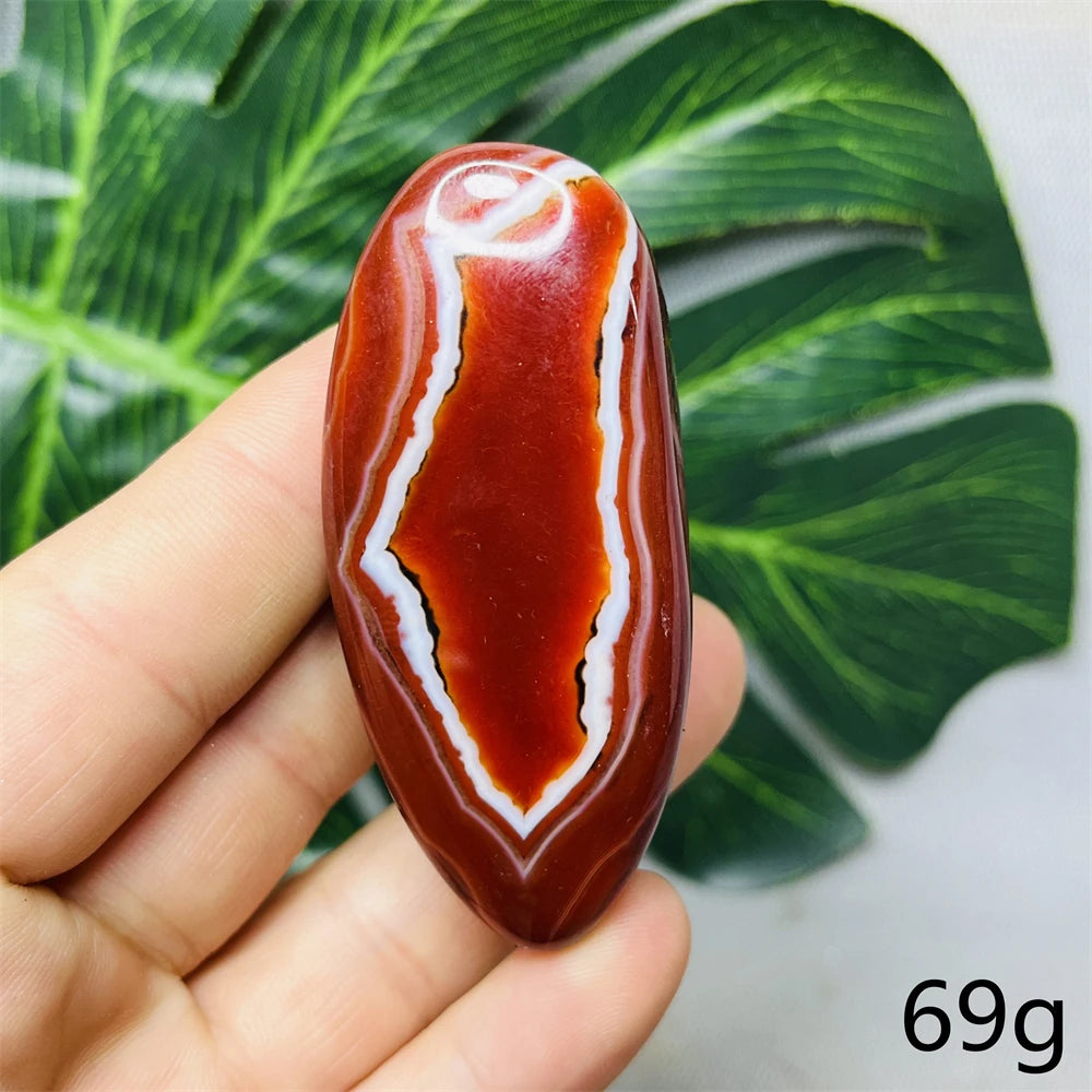 Red Agate Palm Stones-ToShay.org