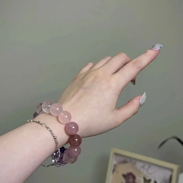 Purple Pink Crystal Bracelet-ToShay.org
