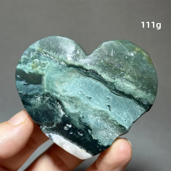 Green Moss Agate Heart-ToShay.org