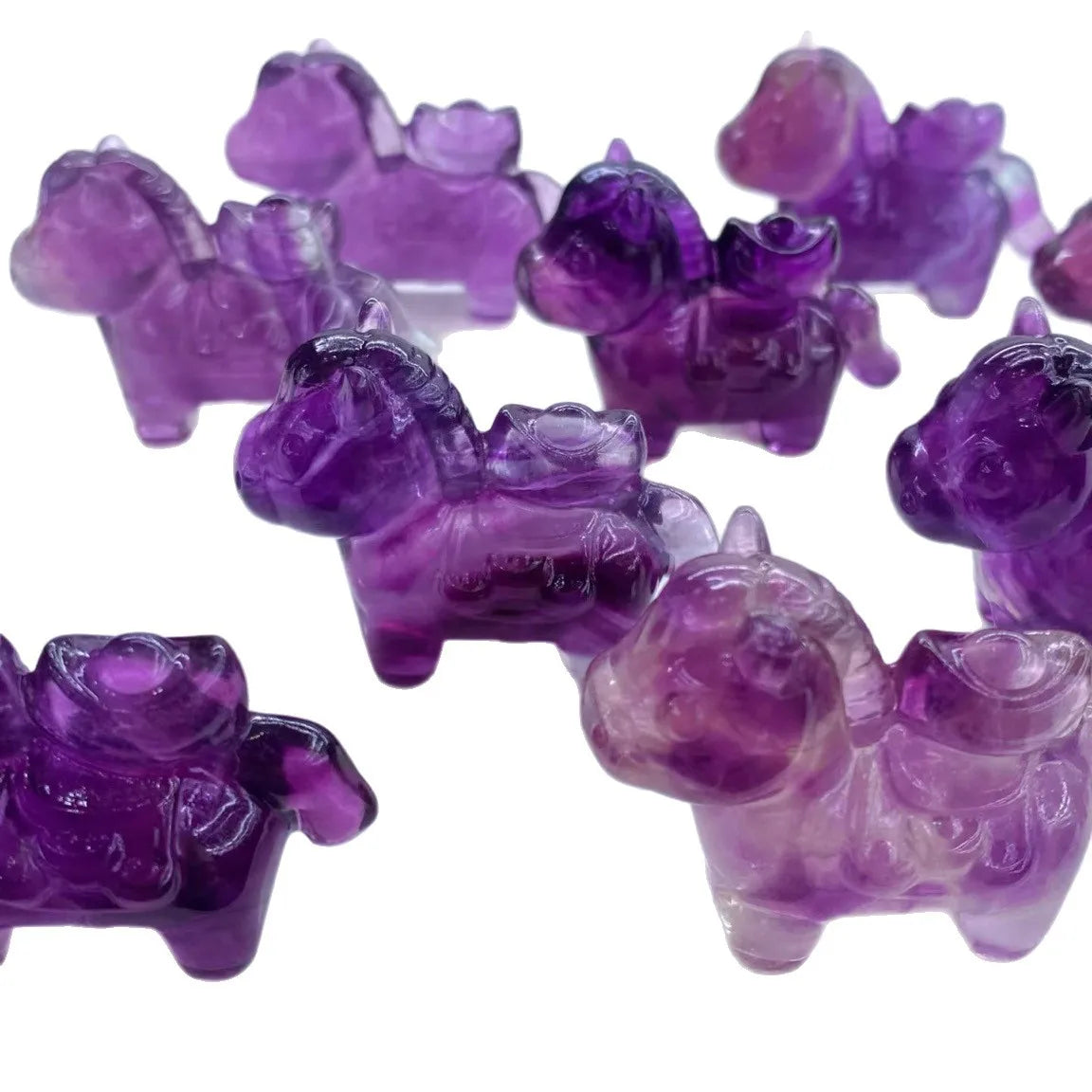 Rainbow Fluorite Figurines-ToShay.org