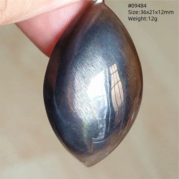 Black Sunstone Moonstone Pendant-ToShay.org
