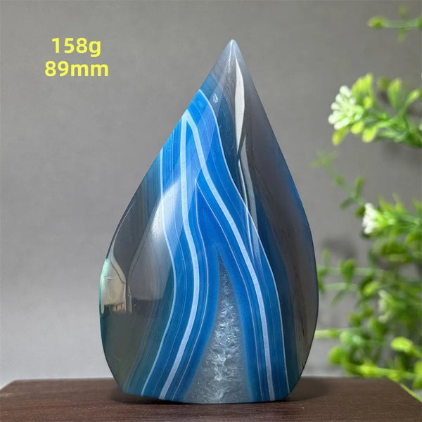 Blue Agate Torch-ToShay.org