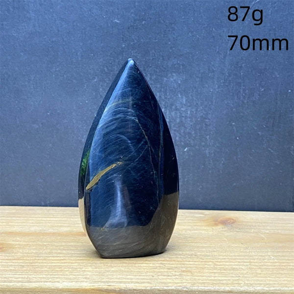 Blue Tiger Eye Stone Flame-ToShay.org