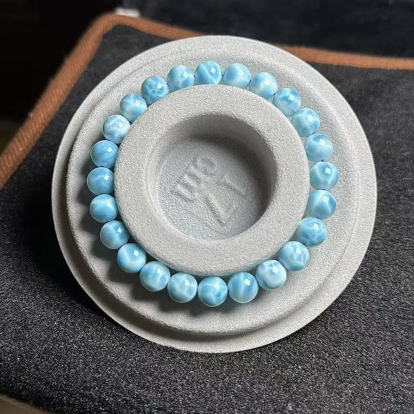 Blue Larimar Bead Bracelet-ToShay.org
