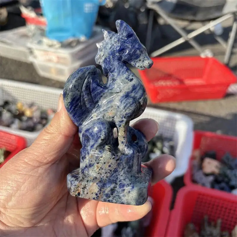 Blue Sodalite Dragon-ToShay.org