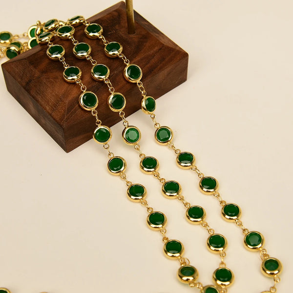 Green Crystal Neck Chain-ToShay.org