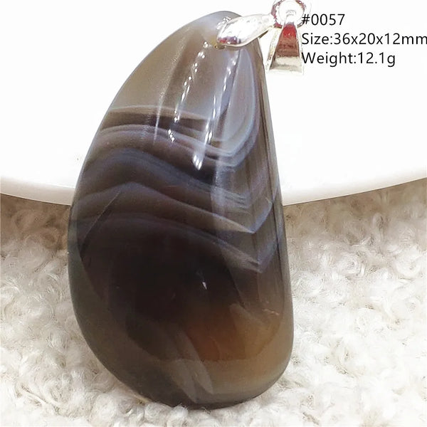 Black Agate Pendant-ToShay.org