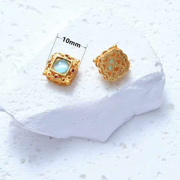 Blue Cats Eye Beads-ToShay.org