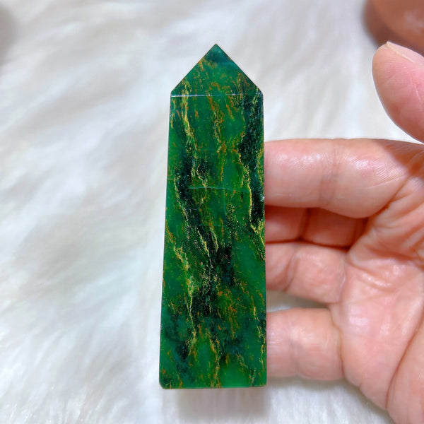 Green Emerald Quartz Point-ToShay.org