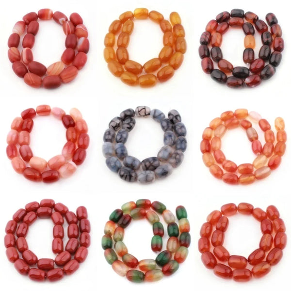 Red Agate Column Beads-ToShay.org