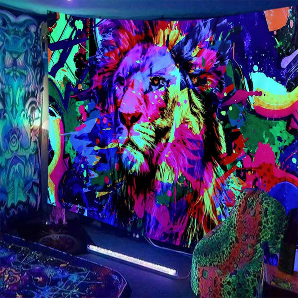 Fluorescent Art Tapestry-ToShay.org