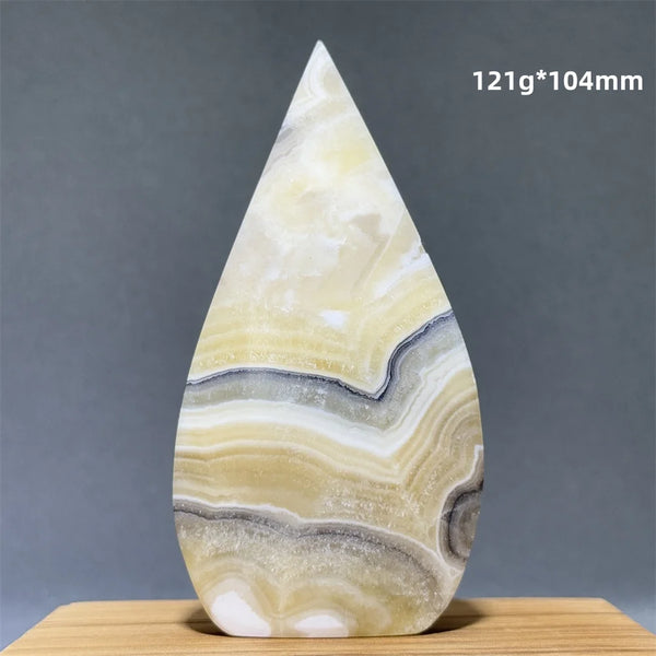 Grey Striped Agate Torch-ToShay.org