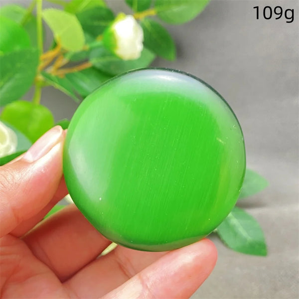 Green Cats Eye Pendant-ToShay.org