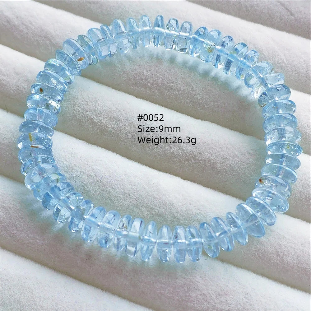Blue Topaz Abacus Bead Bracelet-ToShay.org
