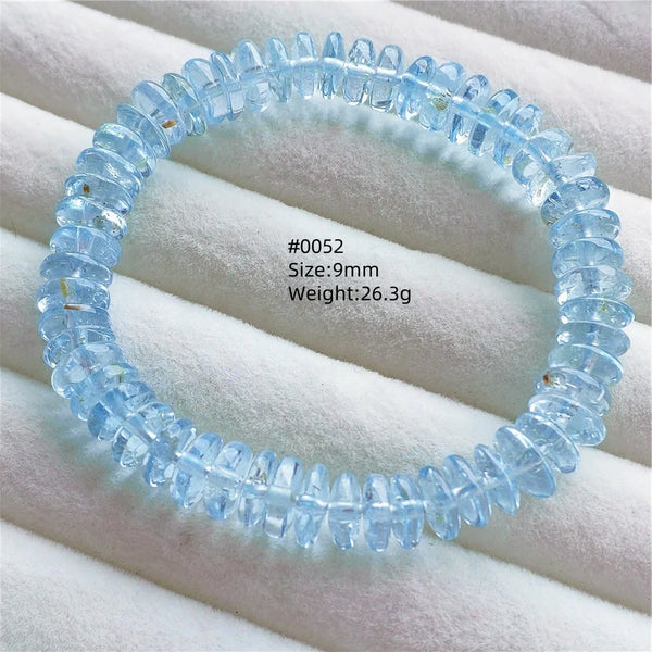 Blue Topaz Abacus Bead Bracelet-ToShay.org