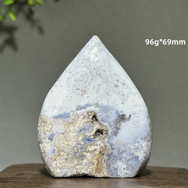 Blue Cherry Agate Torch-ToShay.org