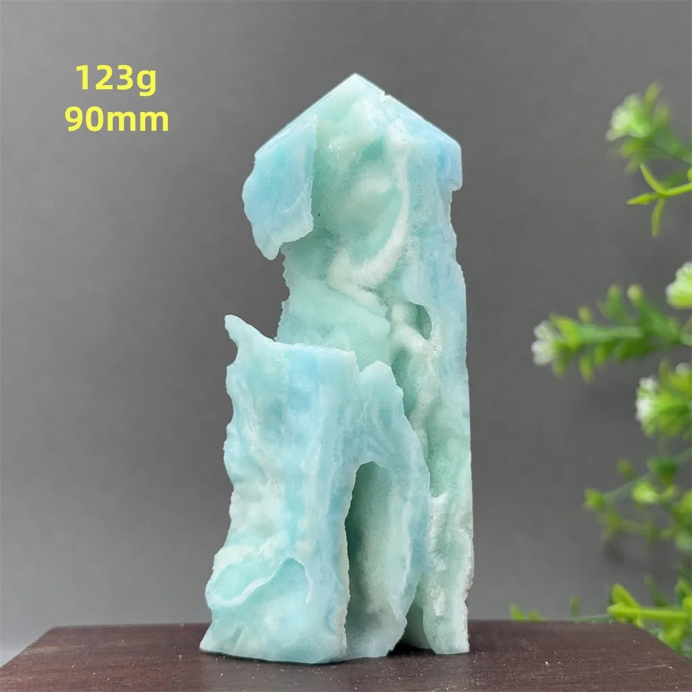 Blue Heteropolar Quartz Tower-ToShay.org