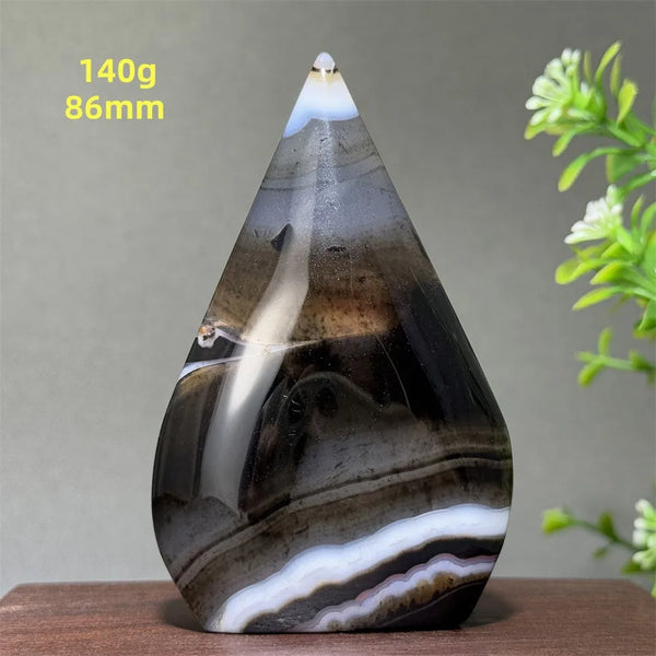 Black Striped Agate Torch-ToShay.org