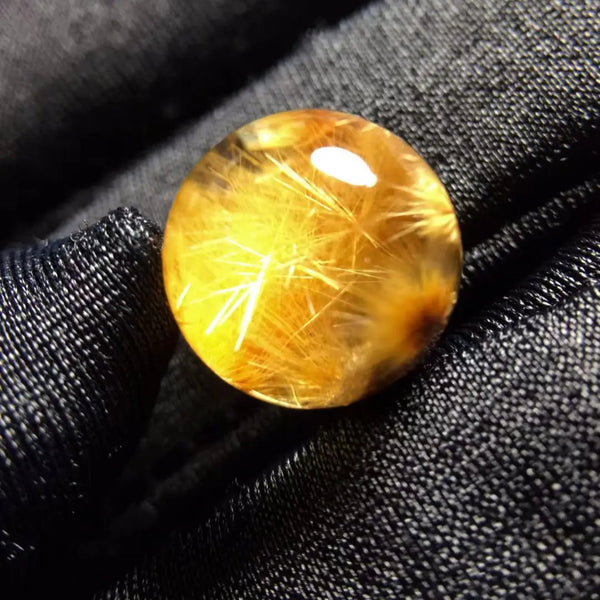 Gold Rutilated Quartz Pendant-ToShay.org