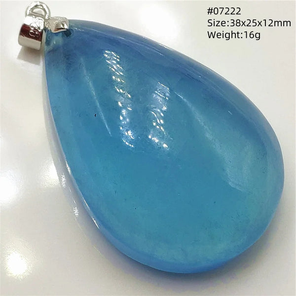 Blue Aquamarine Pendant-ToShay.org