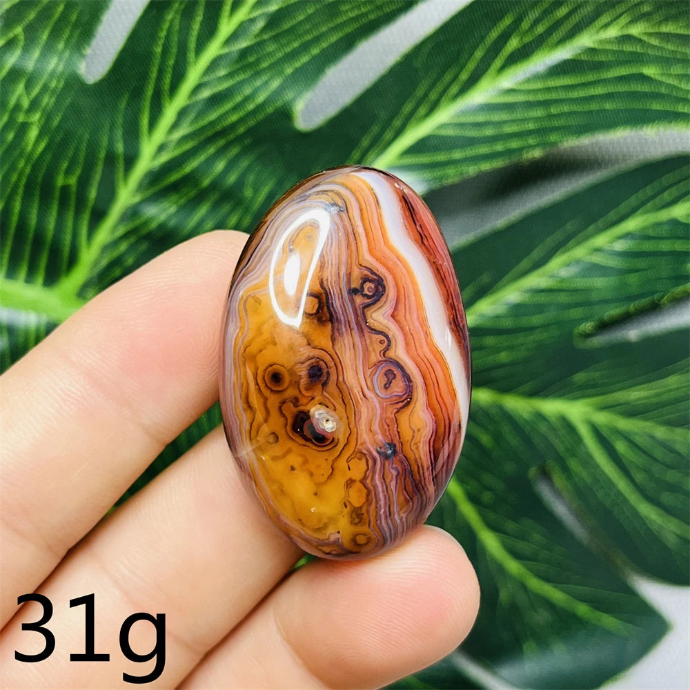 Red Agate Palm Stones-ToShay.org