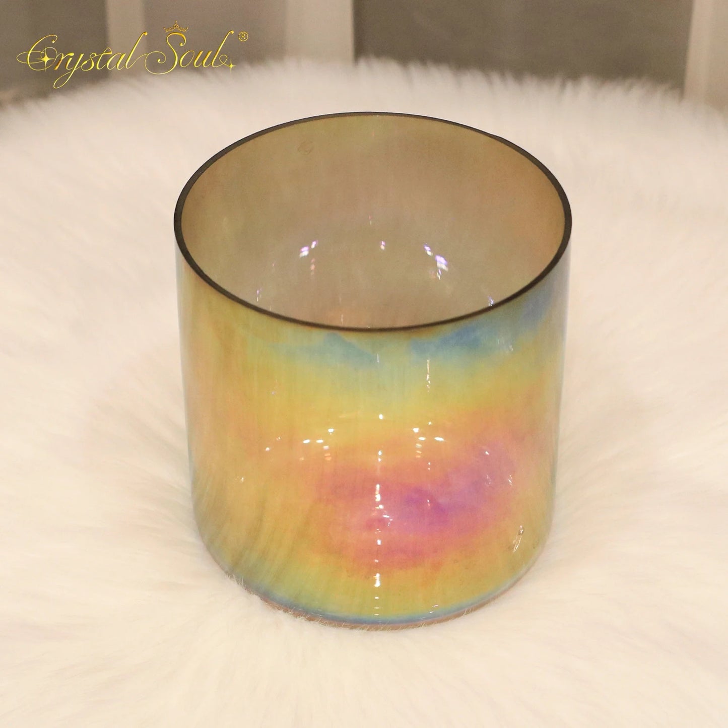 Champagne Gold Crystal Singing Bowl-ToShay.org