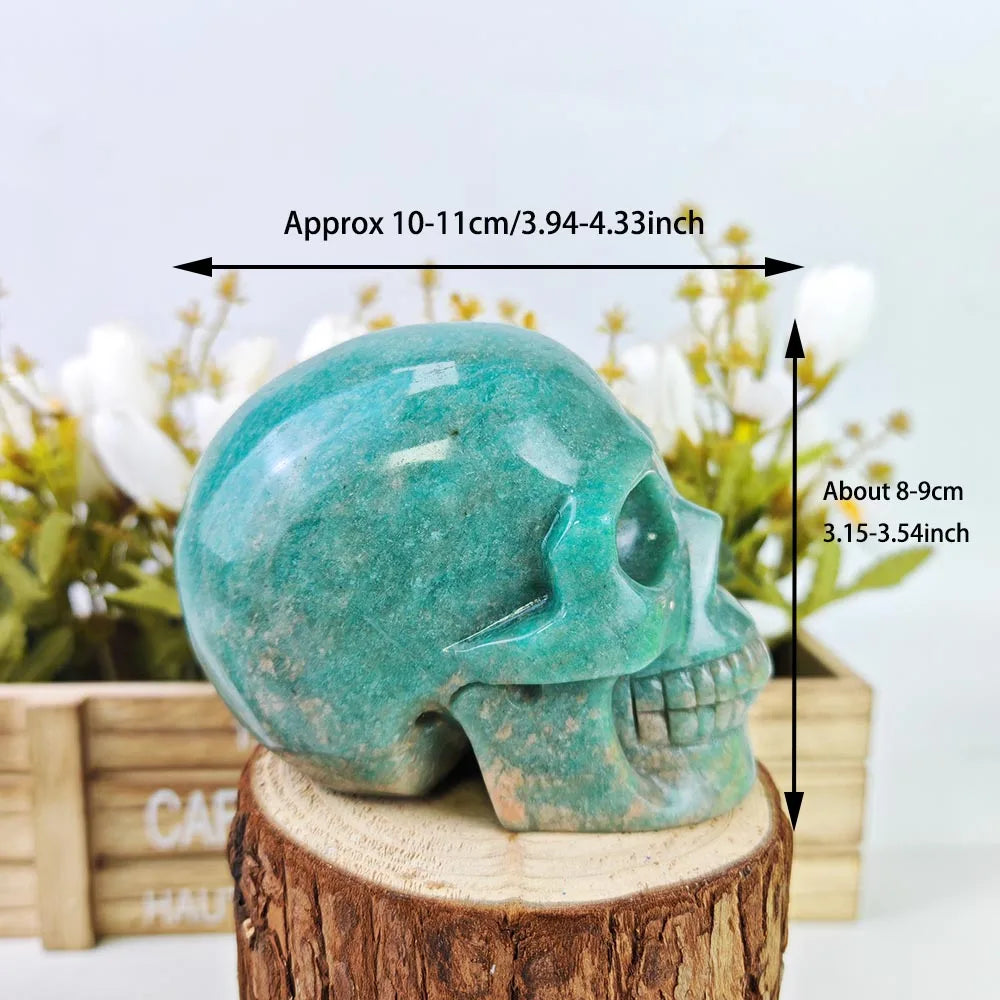 Green Amazonite Skull-ToShay.org