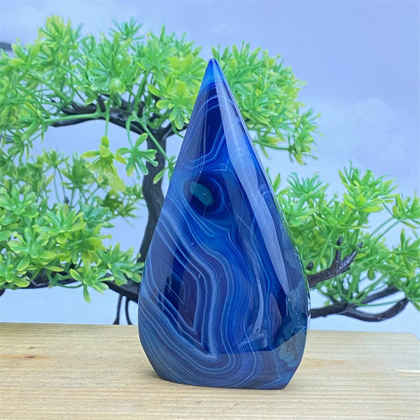 Blue Agate Torch-ToShay.org