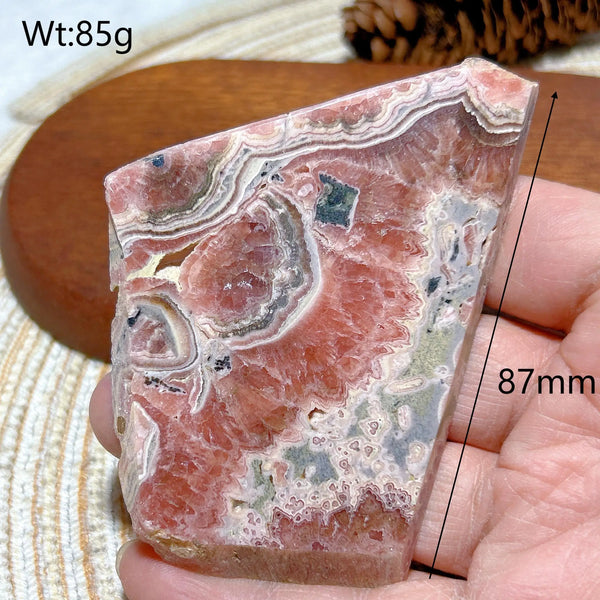 Pink Rhodochrosite Slice-ToShay.org