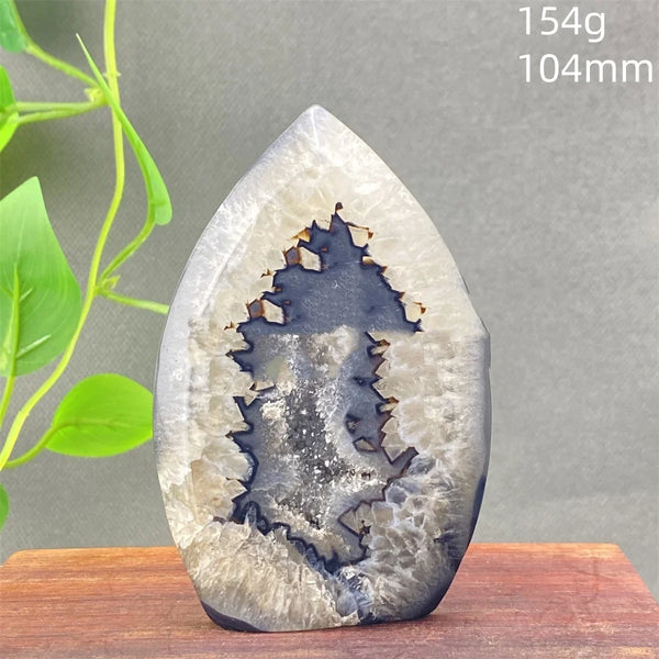 Black Agate Geode Flame-ToShay.org