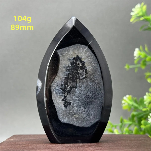 Black Onyx Geode Torch-ToShay.org