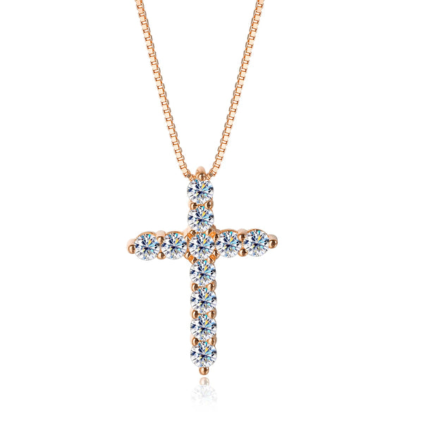 Crystal Cross Necklace-ToShay.org