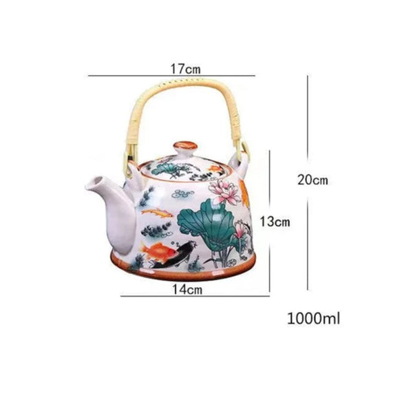 Glaze Porcelain Tea Pot-ToShay.org