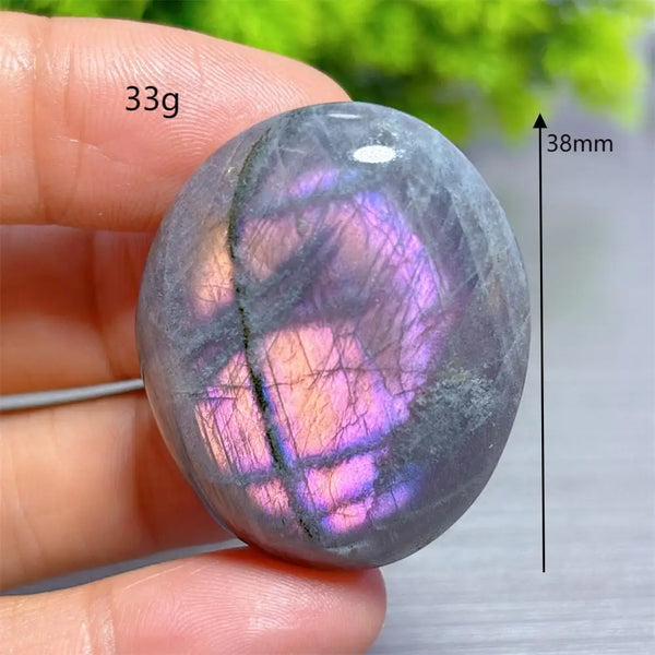 Purple Labradorite Palm Stone-ToShay.org
