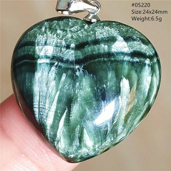 Green Seraphinite Pendant-ToShay.org