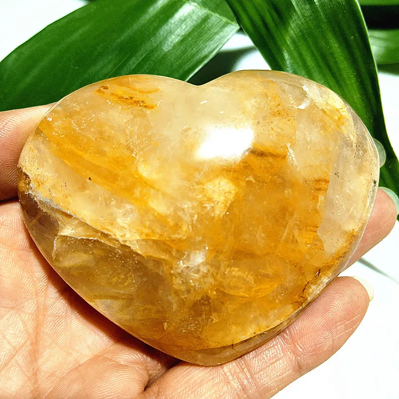 Yellow Blood Quartz Heart-ToShay.org