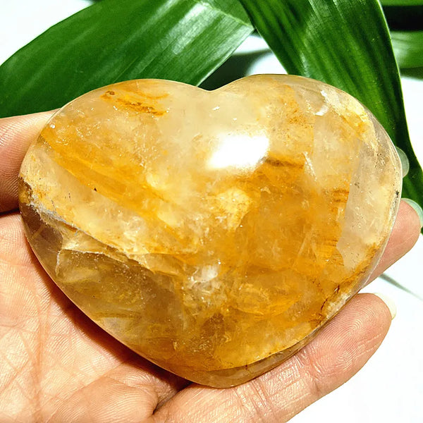 Yellow Blood Quartz Heart-ToShay.org
