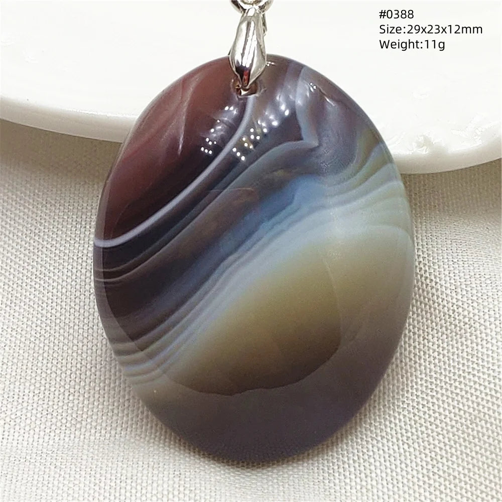 Grey Brown Agate Pendant-ToShay.org