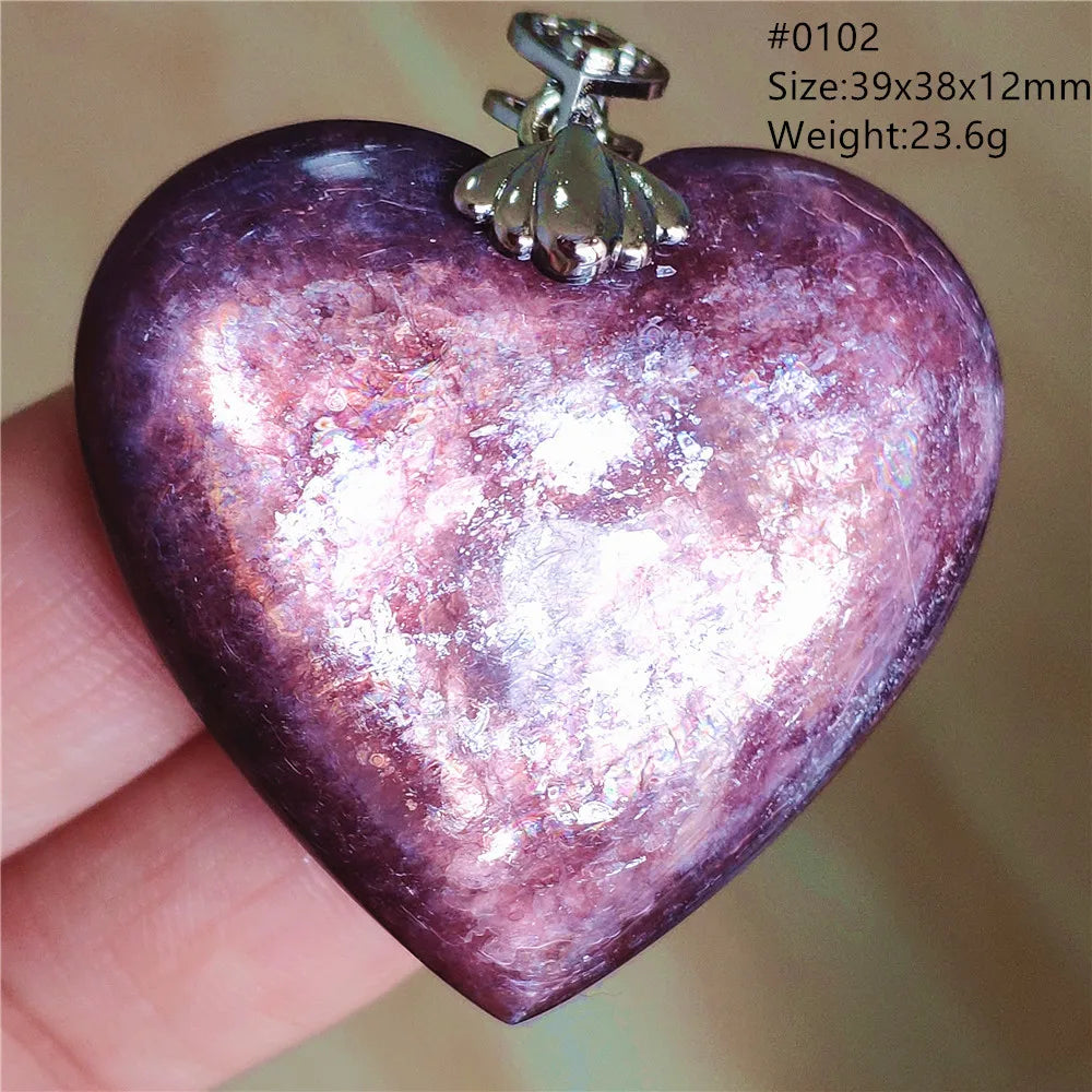 Purple Lepidolite Pendant-ToShay.org