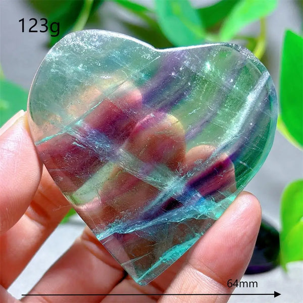 Rainbow Fluorite Heart-ToShay.org