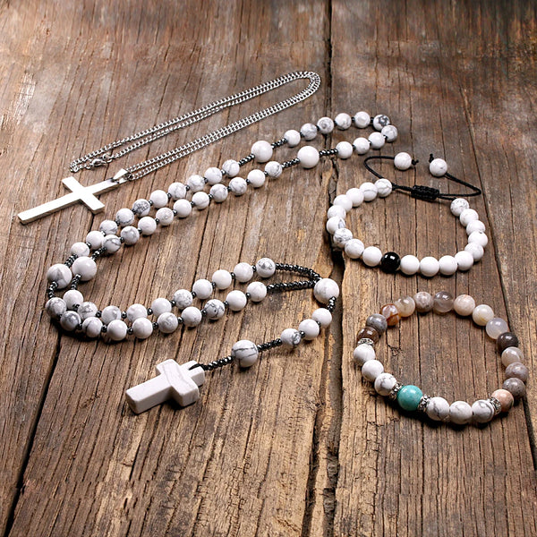 Mixed Crystal Bead Rosary-ToShay.org