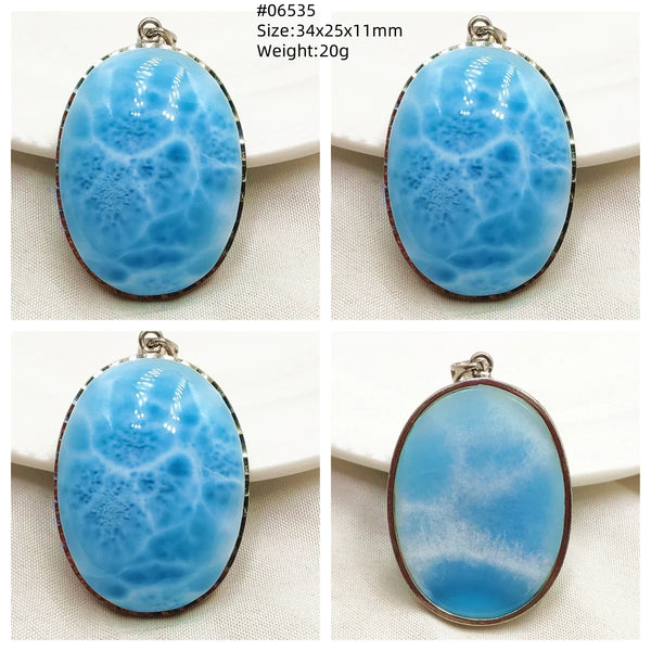 Blue Larimar Pendant-ToShay.org