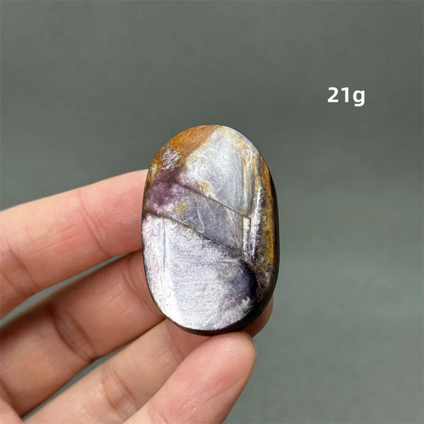 Purple Lepidolite Palm Stone-ToShay.org
