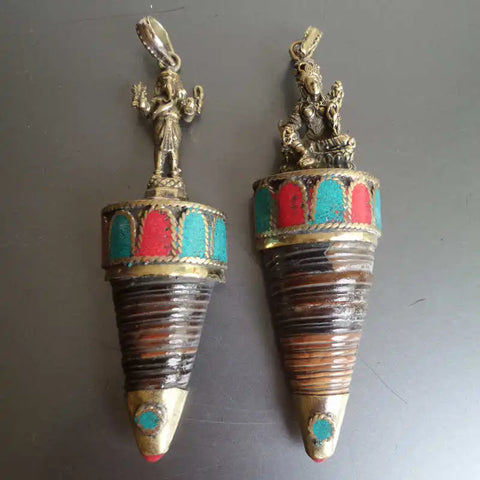 Tibetan Copper Ganesh Pendants-ToShay.org