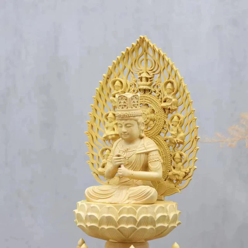 Wood Tathagata Buddha-ToShay.org