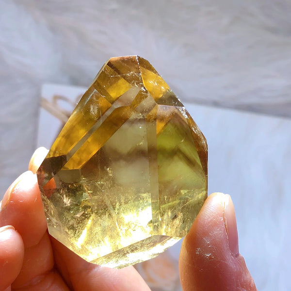 Yellow Smokey Citrine Crystal-ToShay.org