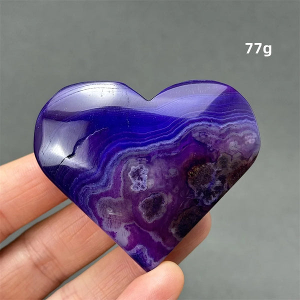 Purple Agate Heart-ToShay.org